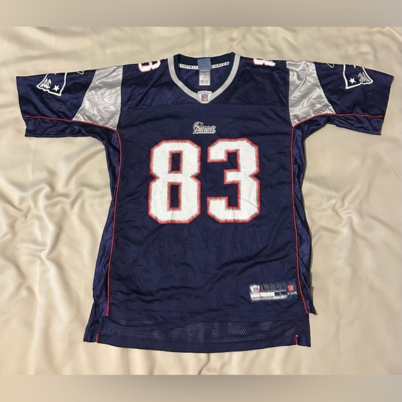 Reebok New England Wes Welker #83 NFL Football Jersey - L - Picture 1 of 12